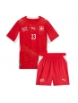 Otroške Nogometnih dresov Švica Zeki Amdouni #23 Domači SP 2026 Kratki rokavi (+ hlače)